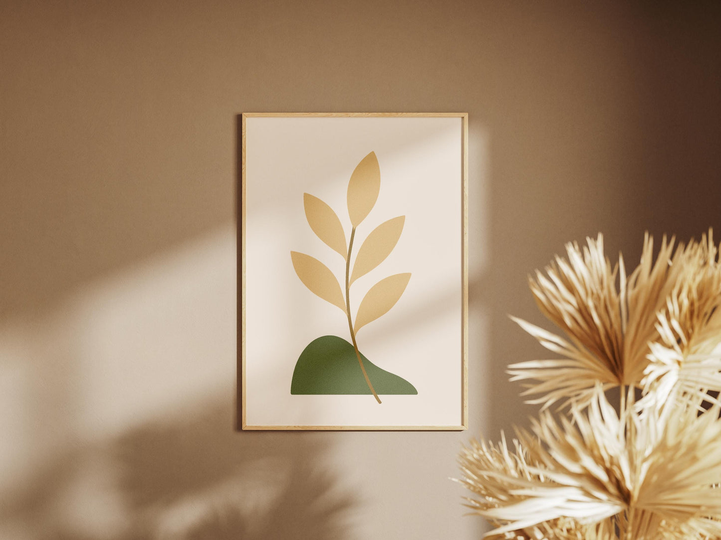 Affiche Botanique Minimaliste | Illustration Végétale à Télécharger | Art Mural Nature Moderne - Poster Digital
